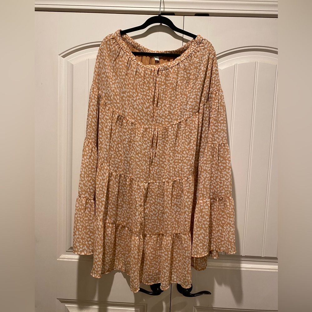 Aerie American Eagle Peach Floral Maxi Skirt Size XL NWT